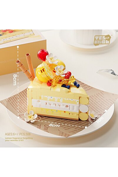 Choice5 Lemon cake Delicious dessert building blks sweet cake girls group dis...