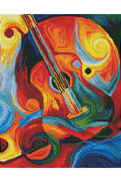 diamond dotz Tablou cu diamante – Chitară, 37 x 47 cm