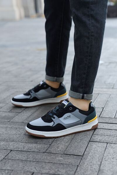 Arrigo Bello Ανδρικά casual sneakers, μοντέλο Cruz, ραμμένη σόλα, ύφασμα, οικ...