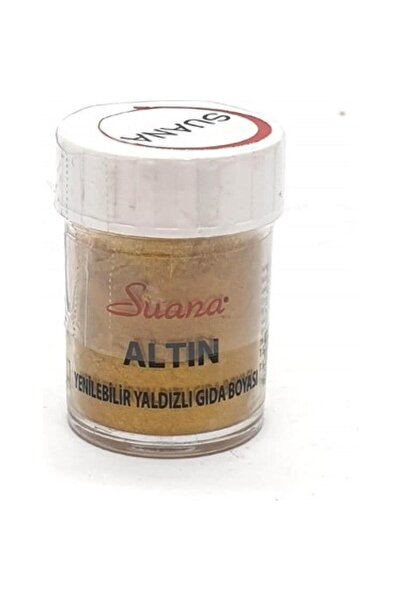 TATLI GÜNLER Yenilebilir Simli Gıda Boyası Altın 5 gr Pasta Kek Tatlı Süsleme...