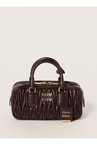 MİUAST MIU MIU Matelassé Leather Shoulder Bag 22*7.5*10.5CM