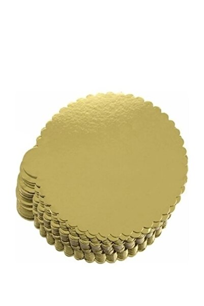 Mikasso 24 Cm Gold Yuvarlak Karton Pasta Altlığı Kalın Altın Belirtilmemiş