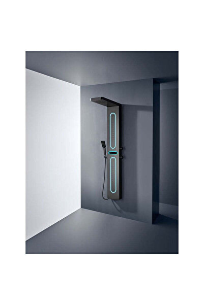 RFAN Shower Panel with Rain Effect and Massage Jets, Display and Built-in LED...