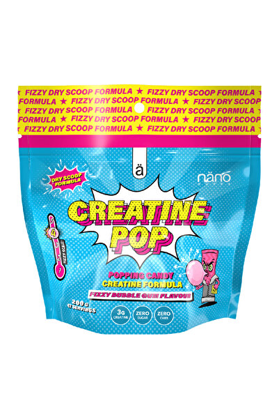 Nano Supps Nano Sups - Creatine Monohydrate Pop (200g) - Creatine POP - Gummies