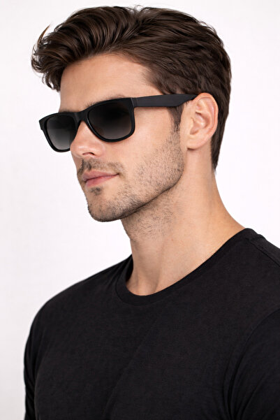 Luxury Brands Ochelari de Soare Justin Premium Polarizat, Ramă Neagră, Lentile UV400, Design Modern