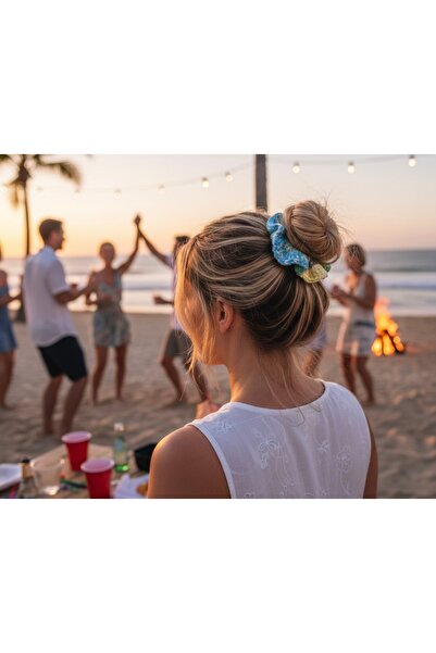 HENERA Crochet Colorful Rubber Band Buckle - Vintage Boho Retro Bun Buckle - ...