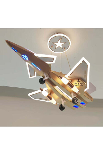RFAN Airplane Pendant, Model D188, 3 Light Types, With Remote Control, 240W, ...