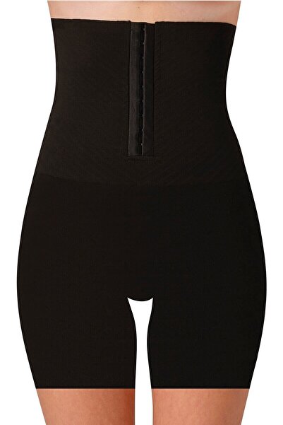 by İGP Black High Waist Slimming Long Corset with Straps