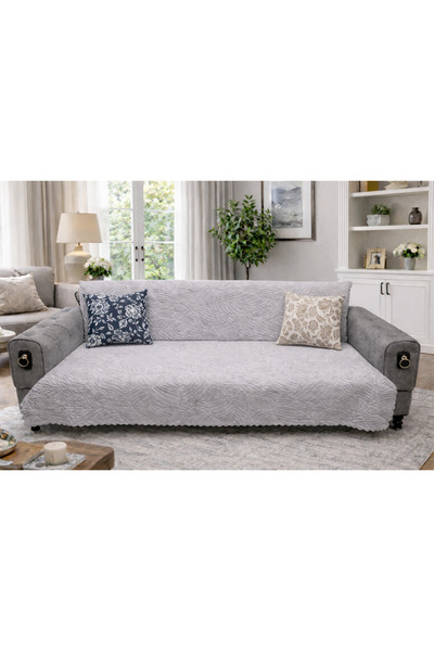 beyvetçe jakarlı yaprak desen Yumuşak Koltuk Örtüsü Çok Amaçlı Koltuk Şalı Ka...