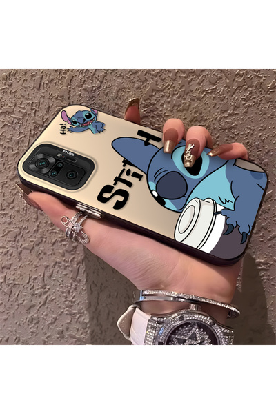 ARTISHELL Redmi Note 10 Pro Uyumlu Kartun Stitch Desenli Darp Önleyici Telefo...