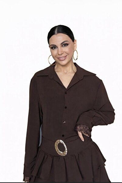 ÜMB Dantel Detaylı Mini Elbise