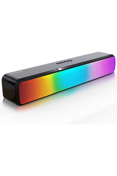 Arabest RGB Pro Gaming Computer Soundbar, PC Speaker with Dynamic Lighting, A...