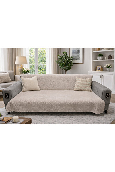 beyvetçe jakarlı yaprak desen Yumuşak Koltuk Örtüsü Çok Amaçlı Koltuk Şalı Ka...