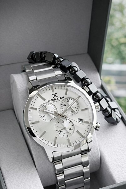 Daniel Klein Men's Wristwatch 30 Meters Water Resistant Steel Band + Bracelet...