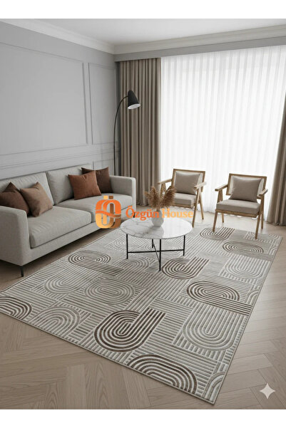 Dinarsu Elite Modern Jel Tabanlı Kaymaz Halı
