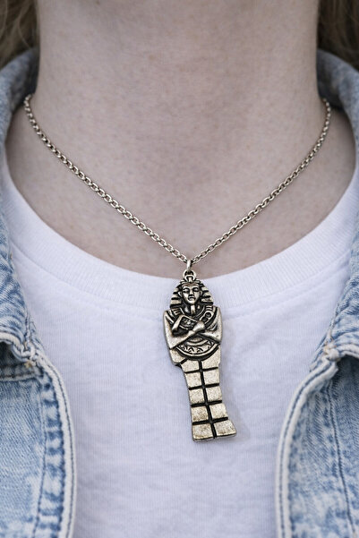 HER ŞEY NOTA www.herseynota.com قلادة فارا فورم تشارم - قلادة فضية اللون للجن...