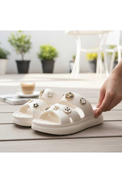 feelup Women's Daily Pool and Garden Slippers, Non-Slip, Comfortable to Wear