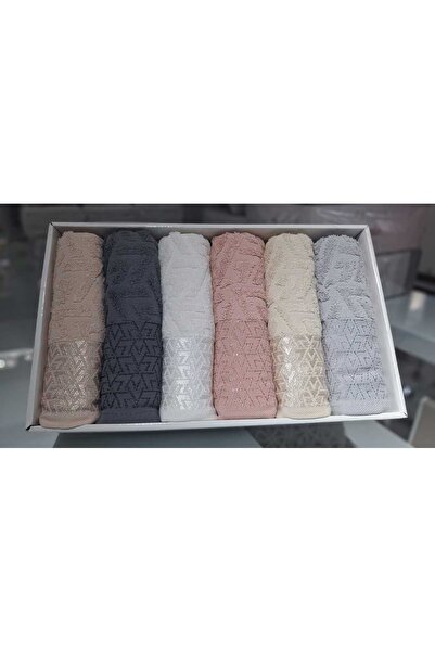 VELLON HOME طقم مناشف 6 قطع مقاس 50 × 90 سم