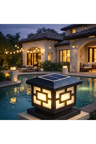kialed Solar Bahçe Lambası Güneş Enerjili Dekoratif Dış Mekan Aydınlatma