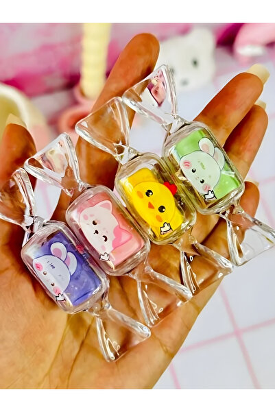 Sepete Seç Şeker Şeklinde Kokulu Sevimli Hamur Silgi Renkli Hayvan Desenli 1 ...