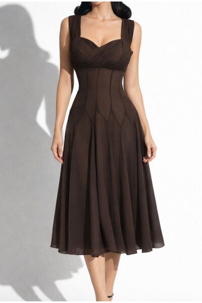 DR Women's soft dress, georgette fabric