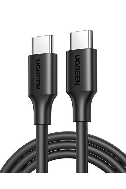 Ugreen 2.0 A Type-C & Type-C Data ve Şarj Kablosu, 1.5 Metre, Siyah, 50998