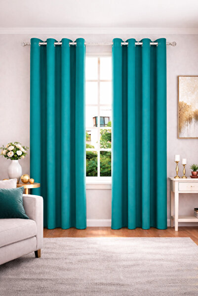 OEM Decorative Blackout Curtain with Rings, dimensions 140x260cm