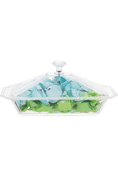 ALSAIF صينية تقديم مستطيلة بغطاء شفاف