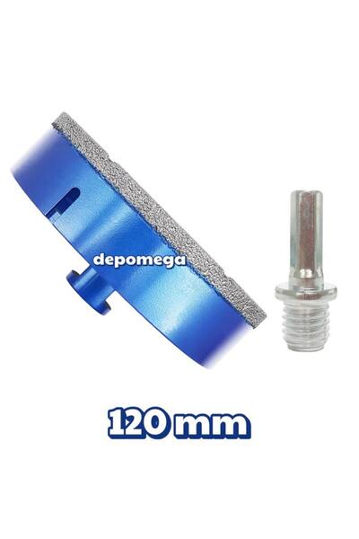 DepoMega 120 mm Granit Mermer Seramik Delme Panç Spiral ve Matkap İçin Aparat...