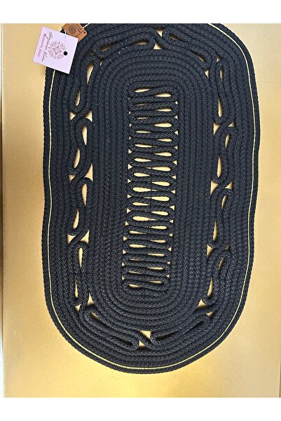 Siyah doreli oval runner