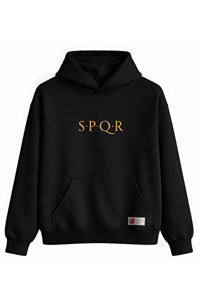 the horda SPQR Basic Hoodie – SPQR Kapüşonlu Sweatshirt | Minimal Unisex Tasarım