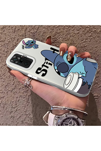 ARTISHELL Redmi Note 10 Pro Uyumlu Kartun Stitch Desenli Darp Önleyici Telefo...