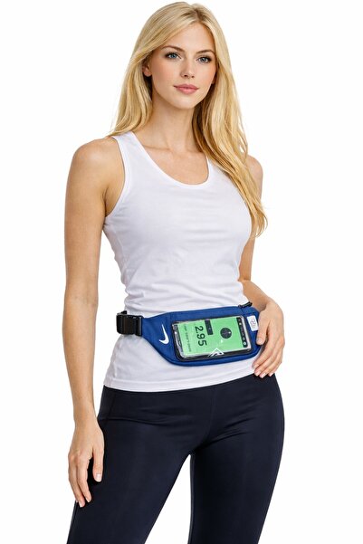 Nike Waistpack Running Pack Touch Compatible Running Waist Bag Blue