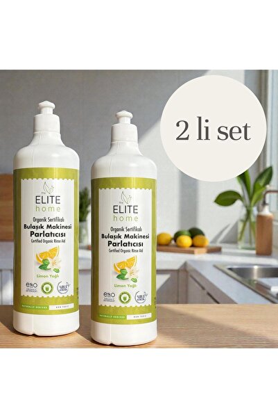 The Elite Home Bitkisel Bulaşık Makinesi Parlatıcısı 750 ml 2 li set
