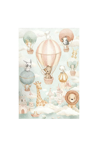 Factory Price Jungle Friends Cushion Play Mat Rug – Soft Padded Carpet with N...