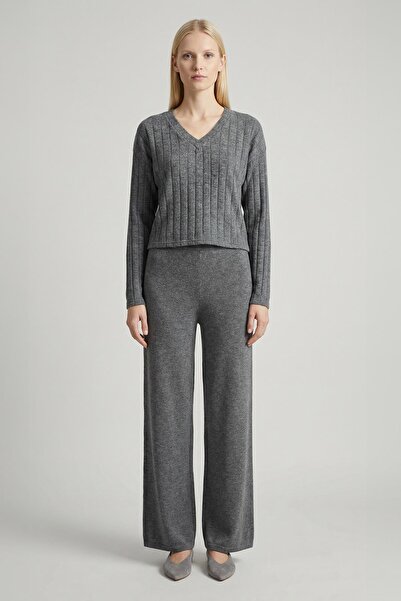 Rays 8259A V-Neck Blouse Anthracite