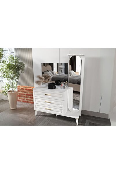 Doressa Home Alden White Boy Aynalı Şifonyer