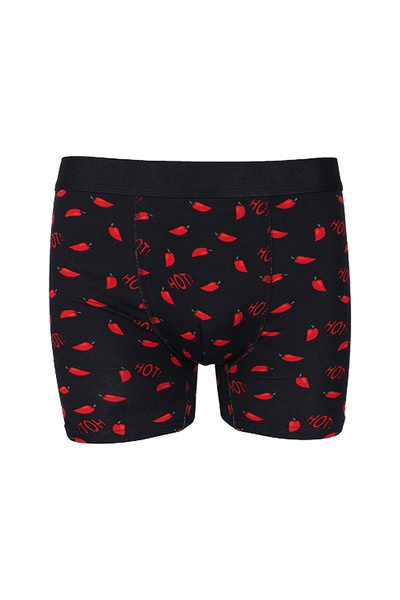 koza iç giyim Men's Single Patterned Cotton Boxers