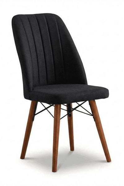 Desire Стол Belin, трапезарен, кухненски, тапициран с плат, дървени крака, 90...