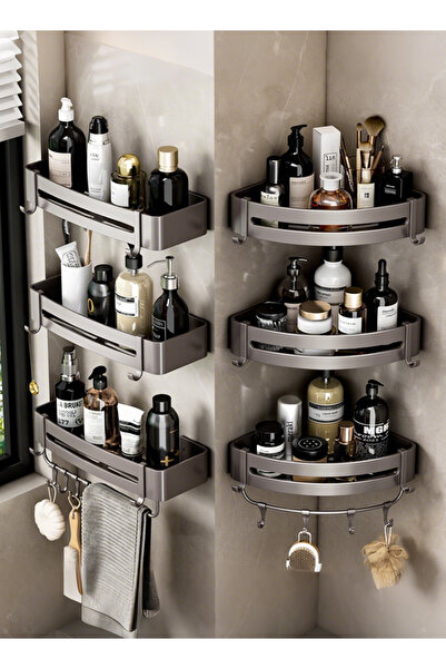 Generic Bathroom storage rack - no-drill towel holder - toilet room bathroom storage towel rack