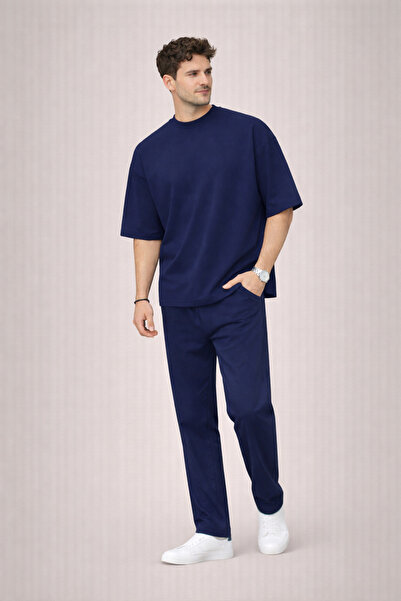 YAKAMEL Men's Summer Crew Neck Sports and Casual Set