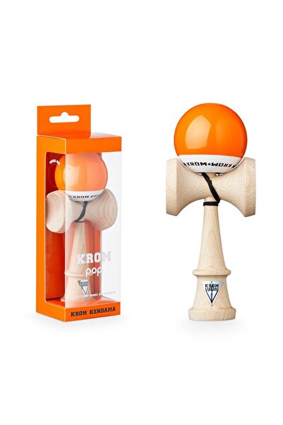 GIA'S WORLD Kendama Krom pop Mat cauciucata portocaliu