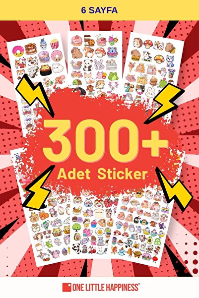 One Little Happiness Set de autocolante drăguțe, peste 300 de autocolante pen...