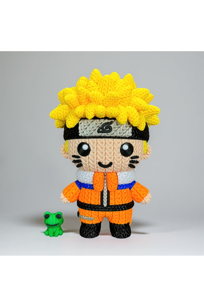 PrinTerra Naruto Figür 22cm-Örgü Dokulu Boyasız Çok Renkli Premium Koleksiyon