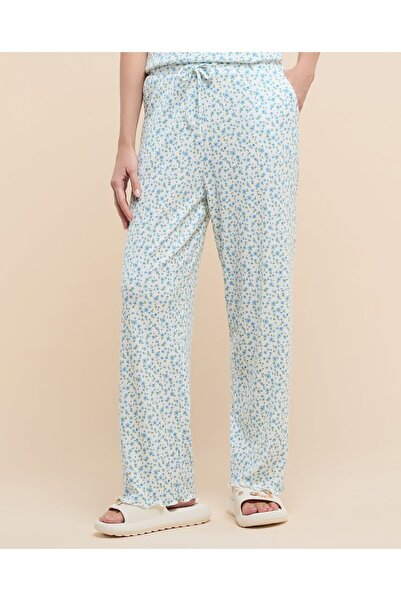 R&B Printed Lounge Pants with Drawstring Waist