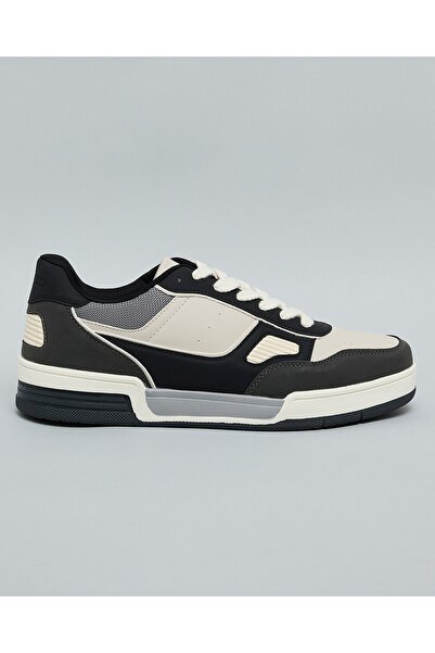 R&B Men Multi Color Block Lace Up Sneakers