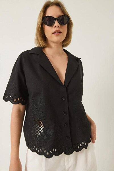 Septemmart Floral embroidered 100% cotton bohemian women's shirt