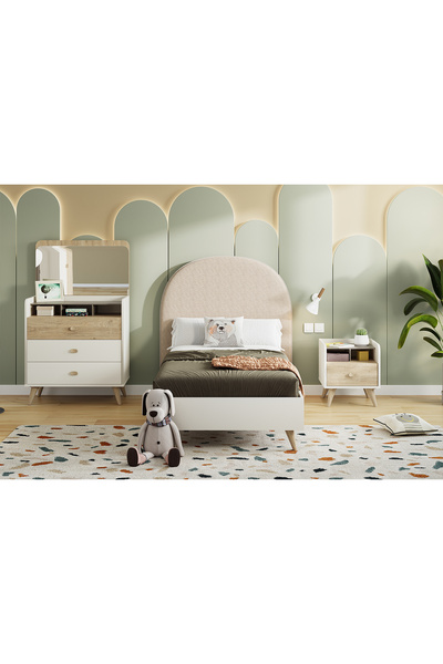 KONFOR Brillon Çocuk&Genç Odası 100x200 cm Başlıklı + Karyola