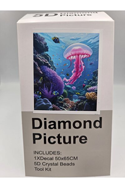 DUCK HOBY 65x50 Boncuklu Taş İşleme Mozaik Elmas Goblen Tablo Resim Boncuk Pu...