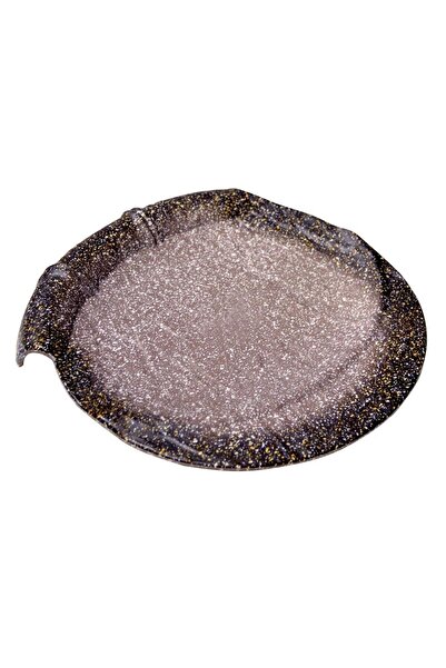 Globy طبق تقديم مفتوح من الميلامين والجرانيت 30.4×29.6×4 سم